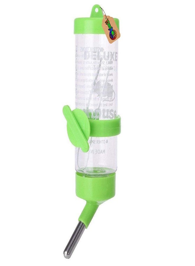DreamAuro Leak Proof Cage Attachment Water Bottle Cum Feeder for Hamster, Guinea Pig, Rabbit, Puppy, Cat, Kitten, Dwarf, Gerbil, Mice and Ferret (250 ml, Green) - Image 2